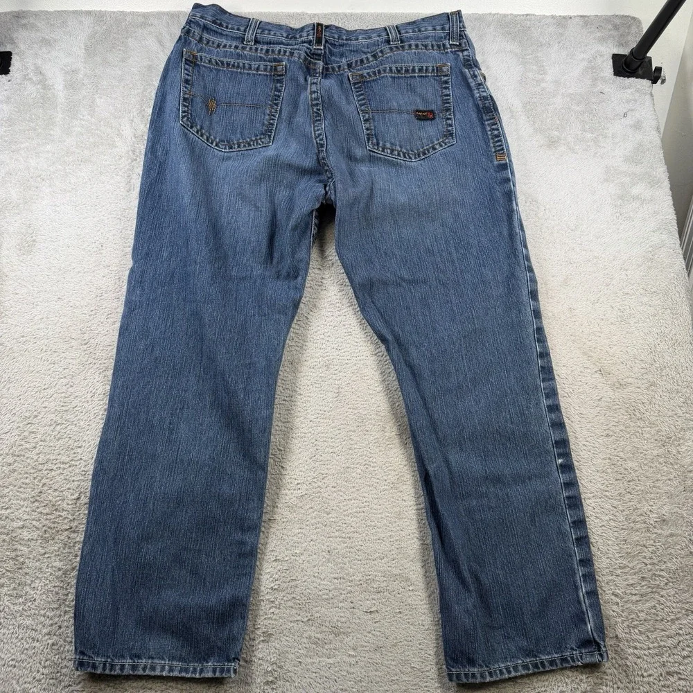 Ariat FR Jeans Men 40x32 Blue Denim M3 Loose Cowboy Flame Resistant Work Rodeo